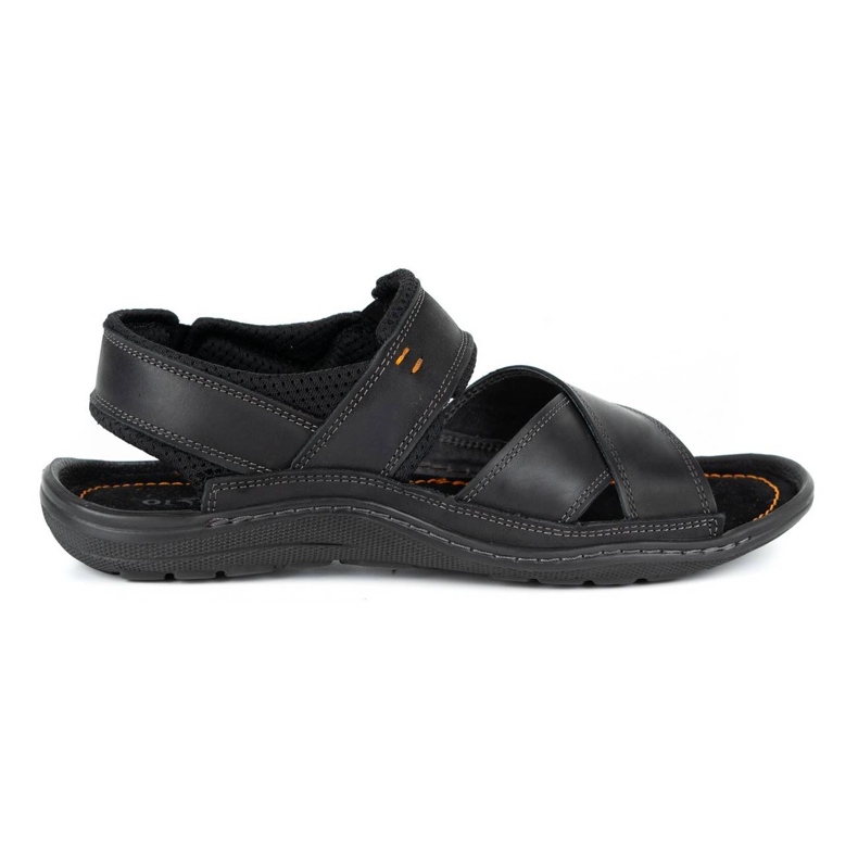 Olivier Sandales cuir homme noir 336GT le noir