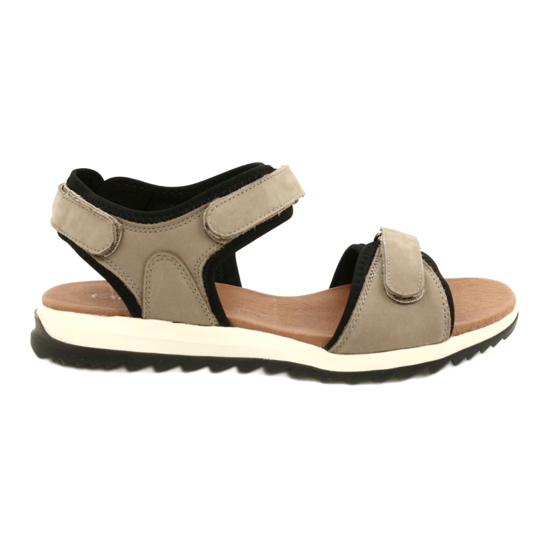 Sandales de sport confortables Caprice 28711-28 334 Taupe Nubuc beige le noir