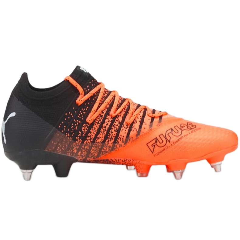 Chaussures de football Puma Future Z 1.3 MxSG M 106750 01 orange oranges et rouges