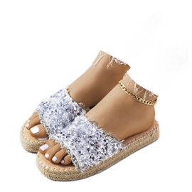 Chaussons argentés sur la plateforme Susanna Chaussons argentés sur la plateforme Susanna