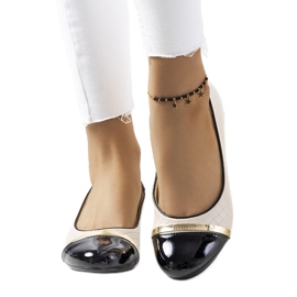 Ballerines femme beige Petra le noir