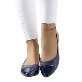 Ballerines femme Varvio bleu marine