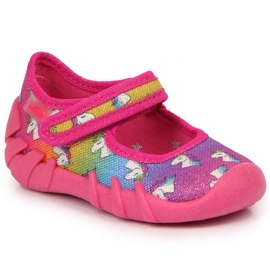 Chaussons ballerines velcro roses Jr. Befado Chaussons ballerines velcro roses Jr. Befado