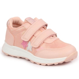 Chaussures de sport à velcro Jr American Club roses