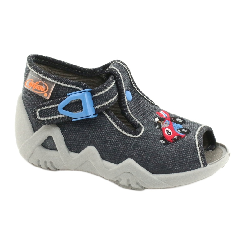 Chaussures enfant Befado 217P106 rouge bleu gris