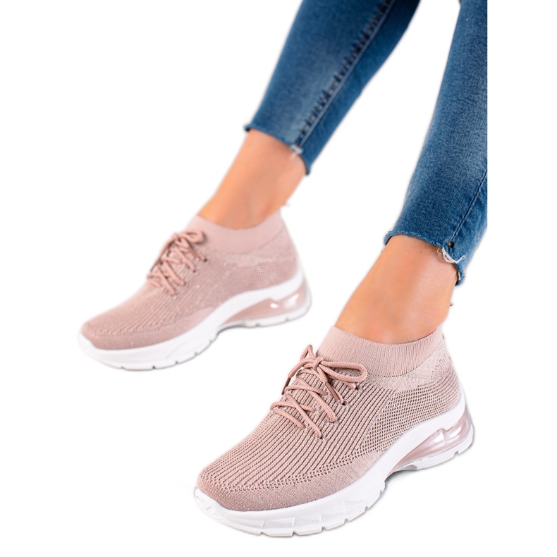 W. Potocki Chaussures De Sport Avec Brocart Potocki rose