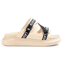 Pantoufles confortables LA.FI Beige