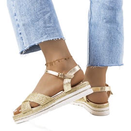 Sandales dorées femme Chirnside