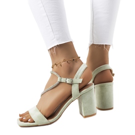 Sandales Roseby vertes à bout carré Sandales Roseby vertes à bout carré