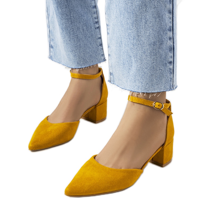 Escarpins Litze moutarde jaune