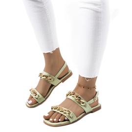 Sandales vertes avec chaînes Withers Sandales vertes avec chaînes Withers