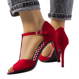 Sandales à talons hauts Munger rouges Sandales à talons hauts Munger rouges