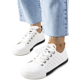 Baskets femme Tuuri noires et blanches