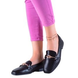 Lovery Mocassins élégants noir