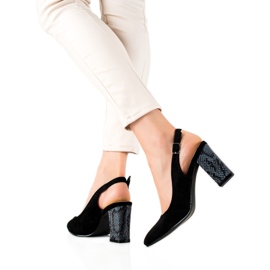 Goodin Escarpins à talon ouvert noir