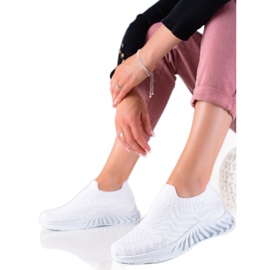 J. Star Chaussures de sport à enfiler blanc