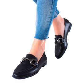 Lovery Mocassins Classiques Avec Ornement noir