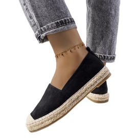 Espadrilles Mathea noires pour femme le noir