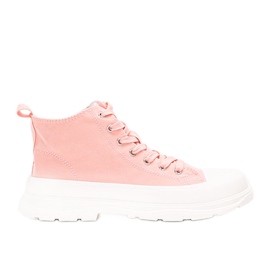 Baskets montantes roses à plateforme Cherryl Baskets montantes roses à plateforme Cherryl