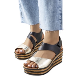 Espadrilles dorées sur coins Burley