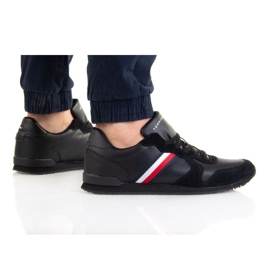 Tommy Hilfiger Iconic Leather Runner M FM0FM03272 le noir Tommy Hilfiger Iconic Leather Runner M FM0FM03272 le noir