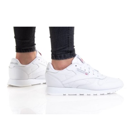 Chaussures Reebok Cl Lthr Jr GZ6097 blanche Chaussures Reebok Cl Lthr Jr GZ6097 blanche