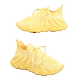 Chaussettes jaunes Ineng chaussures de sport