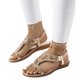 Sandales dorées Mikayla