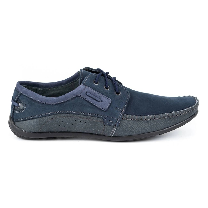Olivier Mocassins cuir homme 4228 bleu marine