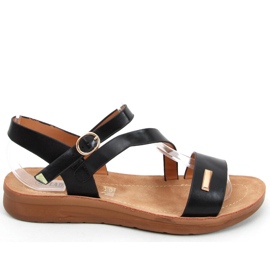 Sandales pour femmes Leaf Black noir