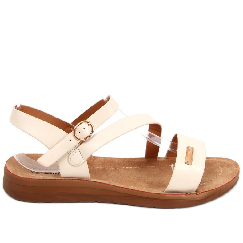 Sandale femme Leaf Beige