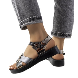 Sandales femme Tulia noires le noir