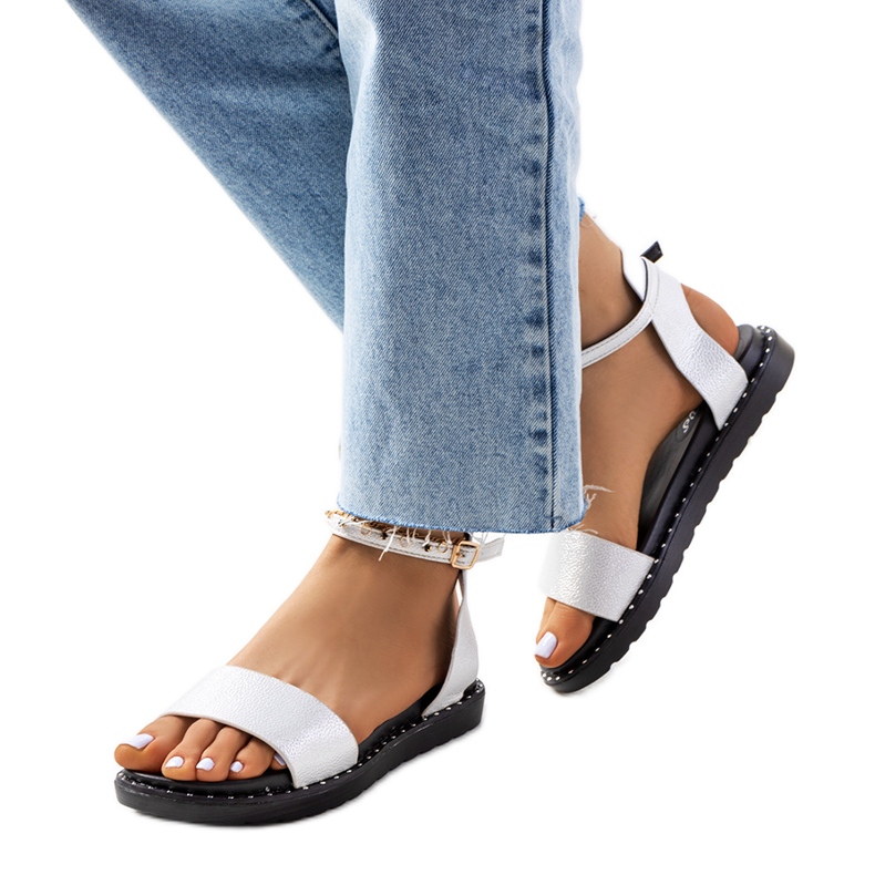 Sandales blanches femme Perunka Sandales blanches femme Perunka