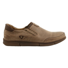 Polbut Mocassins slip-on homme J51 chaussures marron brun