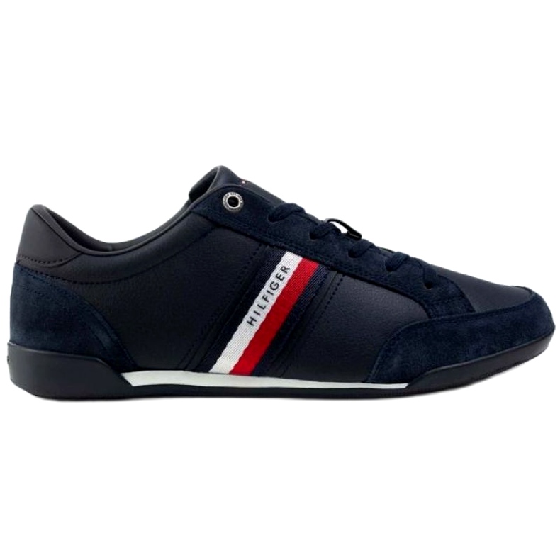 Chaussures Tommy Hilfiger Corporate Material Mix Cuir M FM0FM03741 DW5 bleu marin