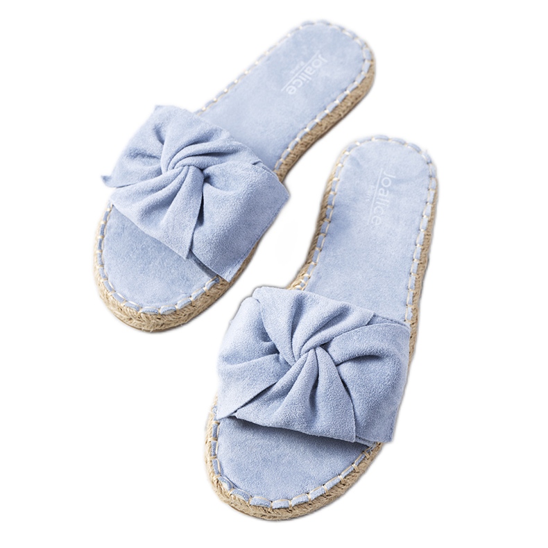 Chaussons bleus à nœud Krina Chaussons bleus à nœud Krina