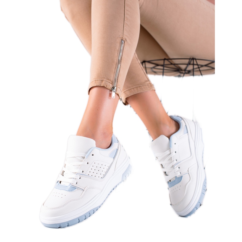 DK Baskets de sport sur la plate-forme bleu