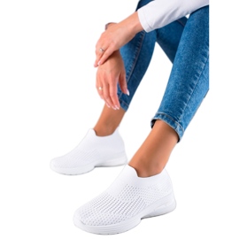 Chaussures de sport à enfiler blanc