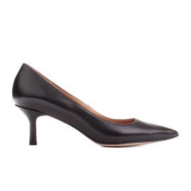 Marco Shoes Escarpins élégants avec un talon plus bas noir