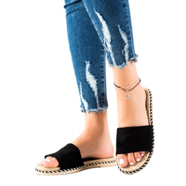 Cm Paris Pantoufles Noires Décontractées