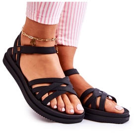 Sandales pour femmes parfumées avec velcro ZAXY JJ285068 Noir