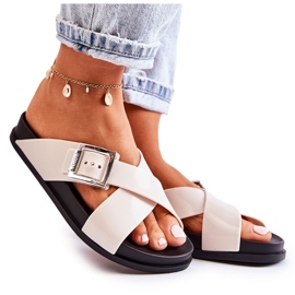 Chaussons en caoutchouc pour femmes ZAXY JJ285057 Blanc