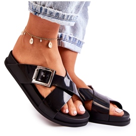 Chaussons en caoutchouc pour femmes ZAXY JJ285058 Noir le noir