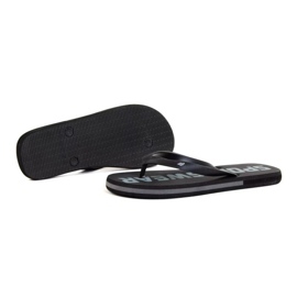 Tongs 4F M H4L22-KLM006 gris foncé le noir