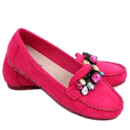 Mocassins avec pierres Megara Fuchsia rose Mocassins avec pierres Megara Fuchsia rose