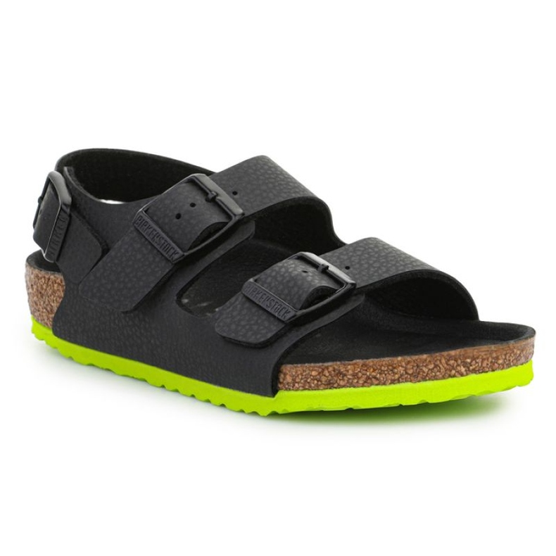 Sandales Birkenstock Milano Kinder 1022129 Desert Soil Noir Lime le noir Sandales Birkenstock Milano Kinder 1022129 Desert Soil Noir Lime le noir