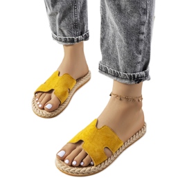 Chaussons Nadja femme jaunes Chaussons Nadja femme jaunes