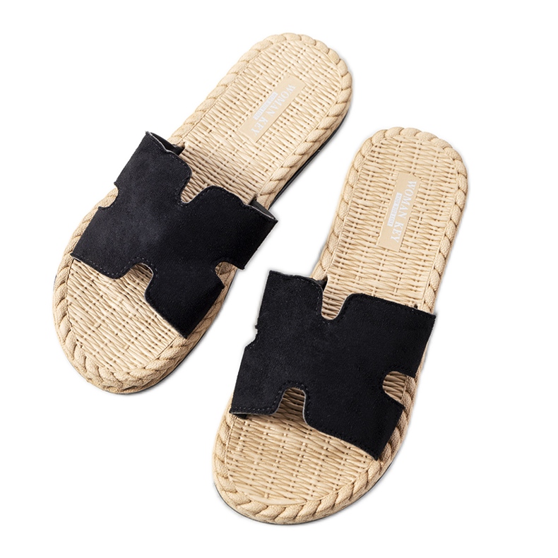 Chaussons Nadja femme noirs le noir