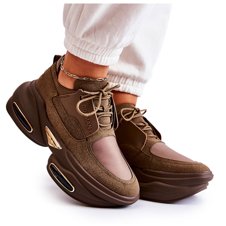 PS1 Baskets sport femme Kaki Chaussures New Horizon brun PS1 Baskets sport femme Kaki Chaussures New Horizon brun