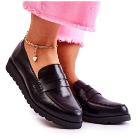 Mocassins compensés en cuir La.Fi Noir Alannah le noir Mocassins compensés en cuir La.Fi Noir Alannah le noir